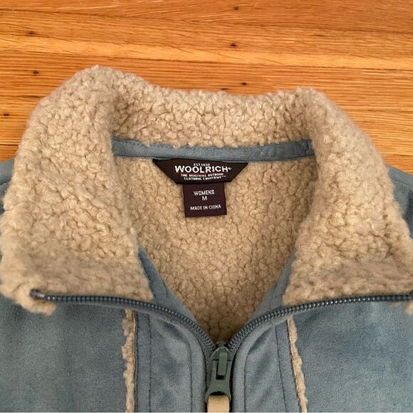 Woolrich winter turquoise Sherpa lined vest - Picture 3 of 5